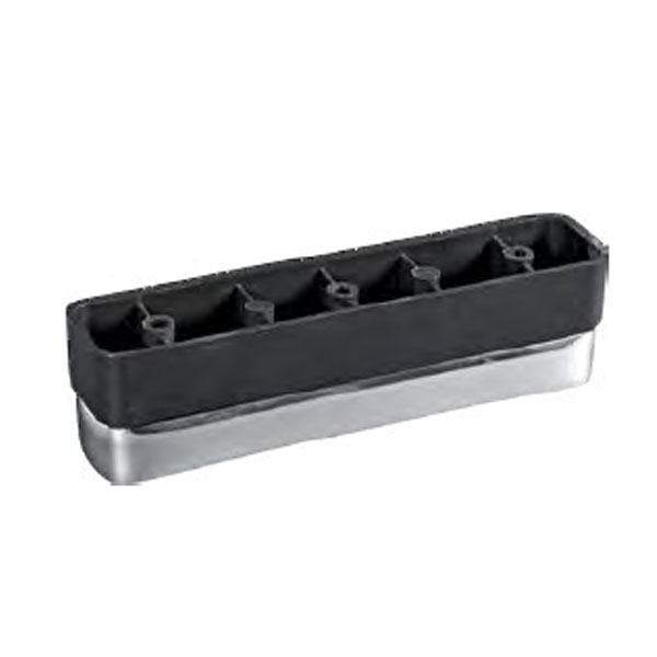 Ποδαράκι Πλαστικό Επίπλου RV Inox 18cm x 5cm ύψος