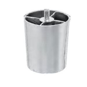 Ποδαράκι Πλαστικό Επίπλου RV M8 Ύψος 8cm Inox