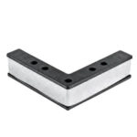Ποδαράκι Πλαστικό Επίπλου RV Inox 18cm x 18cm x 5cm ύψος
