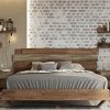 ΚΡΕΒΑΤΙ SICILIA LETTO ΓΙΑ ΣΤΡΩΜΑ 160x200cm ΜΕ ΜΕΤΑΛΛΙΚΗ ΒΑΣΗ ΑΠΟ ΤΕΧΝΗΤΟ ΚΑΠΛΑΜΑ, ΧΡΩΜΑ LIGHT BROWN RUSTIC OAK Μ22