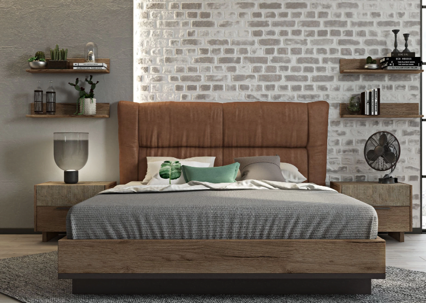 ΚΡΕΒΑΤΙ NABUK 6Β/320 LETTO ΓΙΑ ΣΤΡΩΜΑ 160x200cm ΜΕ ΞΥΛΙΝΕΣ ΤΡΑΒΕΡΣΕΣ ΚΑΙ ΞΥΛΙΝΗ ΒΑΣΗ ΣΤΗΡΙΞΗΣ