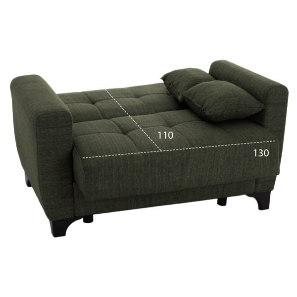 ΣΕΤ ΣΑΛΟΝΙΟΥ 2ΘΕΣΙΟΣ & 3ΘΕΣΙΟΣ HM11748.05-DARK OLIVE