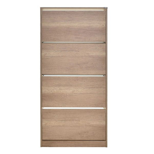 Παπουτσοθήκη Flat Duo Megapap 24 ζευγών σε χρώμα tori 73x26x157εκ.