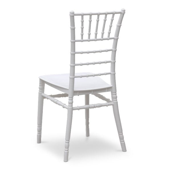 Καρέκλα catering Tiffany Megapap πολυπροπυλενίου χρώμα λευκό 40x40,5x91εκ.