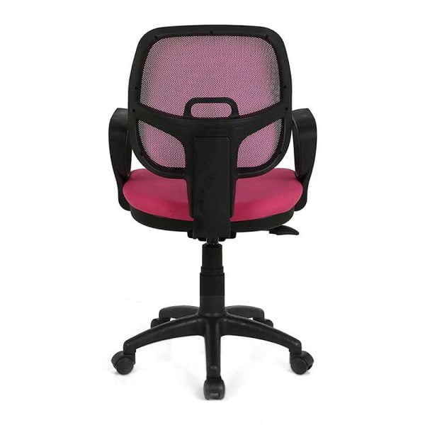 Καρέκλα εργασίας Evo Xwork Megapap υφασμάτινη χρώμα ροζ 55x54x90εκ.