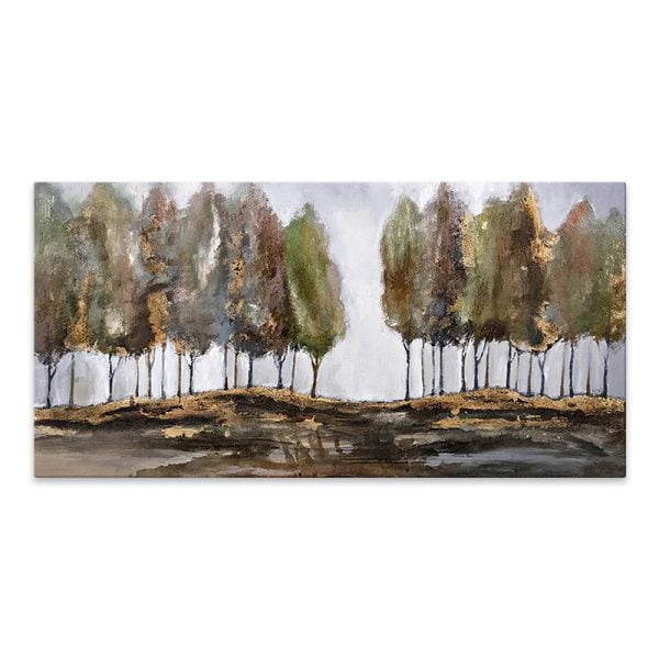 Πίνακας σε καμβά "Poplars" Megapap ψηφιακής εκτύπωσης 125x80x3εκ.