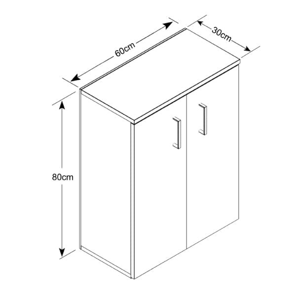 Παπουτσοθήκη μελαμίνης Vico Megapap χρώμα γκρι oak 60x33x81εκ.