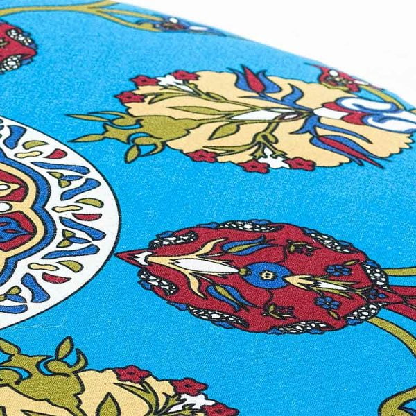 Σκαμπώ Torino Megapap βελούδινο πολύχρωμο 65x65x40εκ.