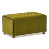 Σκαμπώ Mabel Megapap βελούδινο χρώμα πράσινο 80x40x40εκ.