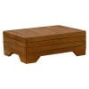 Τραπέζι κήπου Otis pakoworld μασίφ ξύλο οξιάς καρυδί 60x42x21.5εκ