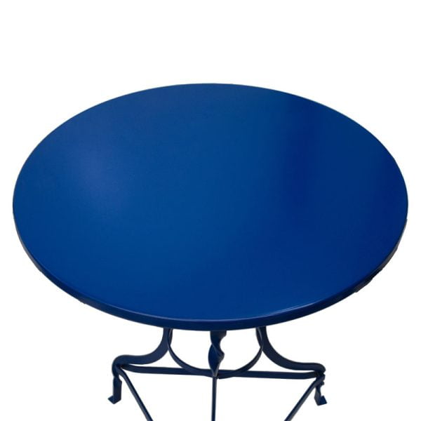 Τραπέζι PWF-0647 pakoworld μεταλλικό μπλε Φ58x72εκ