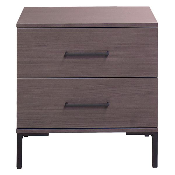 Κομοδίνο Calliope pakoworld με 2 συρτάρια wenge 55x44x57εκ