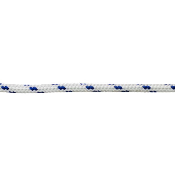 PES Πλεγμένο Σχοινί Λευκό/Μπλε 12mm