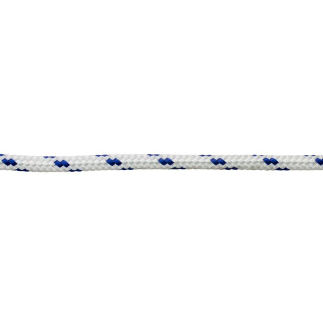 PES Πλεγμένο Σχοινί Λευκό/Μπλε 12mm