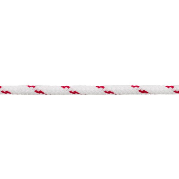 PP Σχοινί Διπλής Πλέξης Λευκό/Κόκκινο 12mm