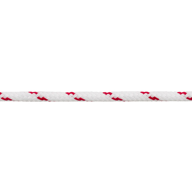 PP Σχοινί Διπλής Πλέξης Λευκό/Κόκκινο 6mm