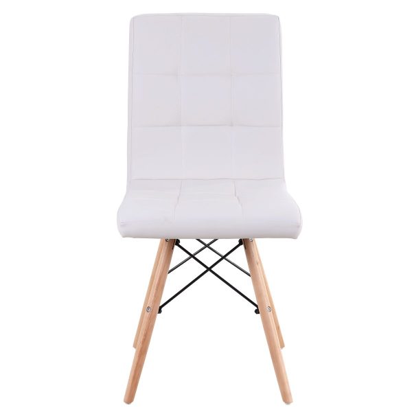Καρέκλα CUPPLESSUS Λευκό PU 43x55x86cm