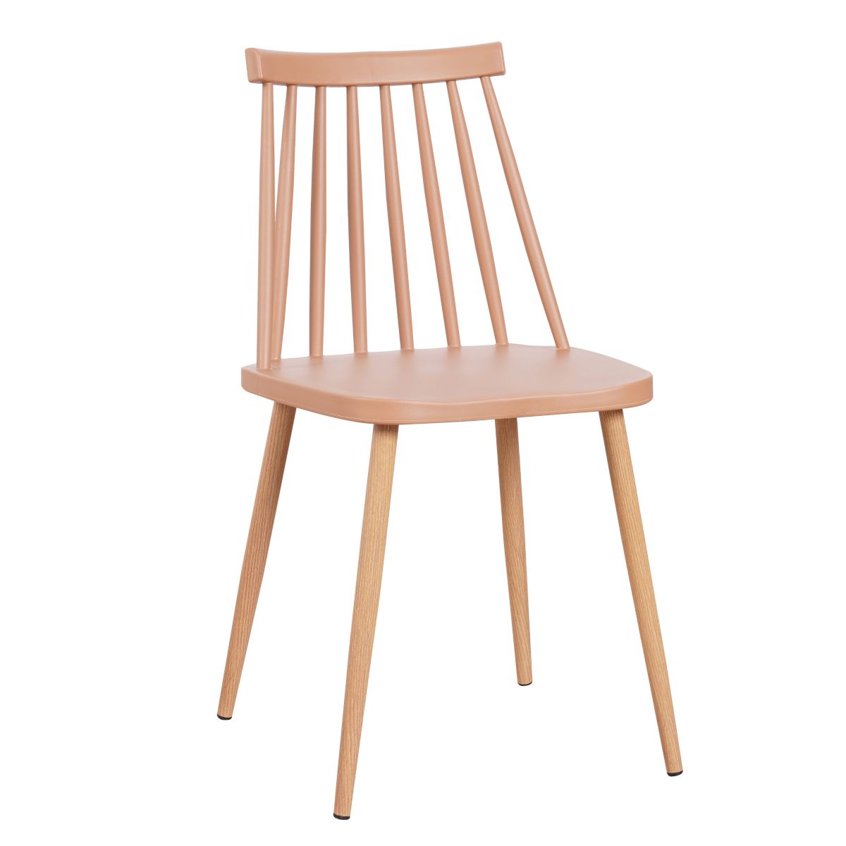 Καρέκλα CYGNET Cappuccino PP/Μέταλλο 42x46x80cm