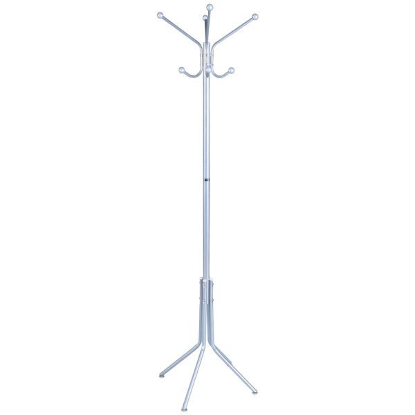 Καλόγερος TERAMO Ασημί Μέταλλο 48x48x177.5cm
