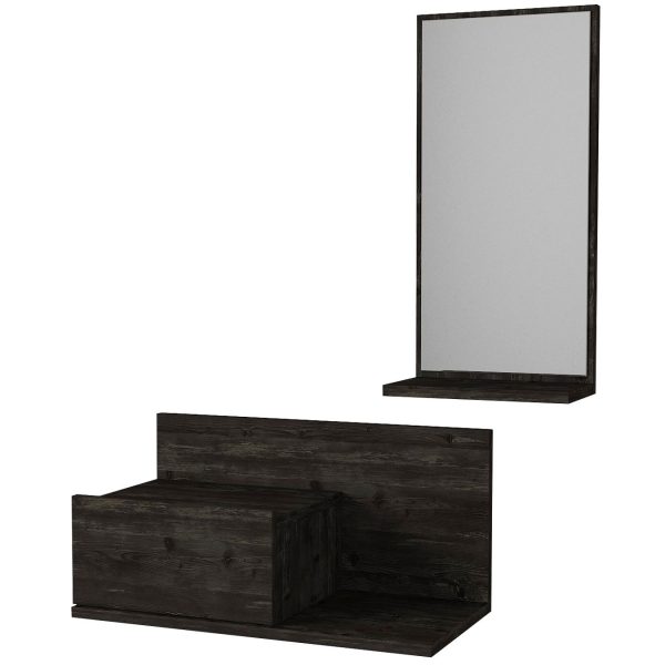 Έπιπλο Εισόδου RODOS Σκουρό Καφέ 60x30x100cm