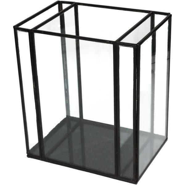 Κηροπήγιο Μαύρο Μέταλλο 18x13x21cm