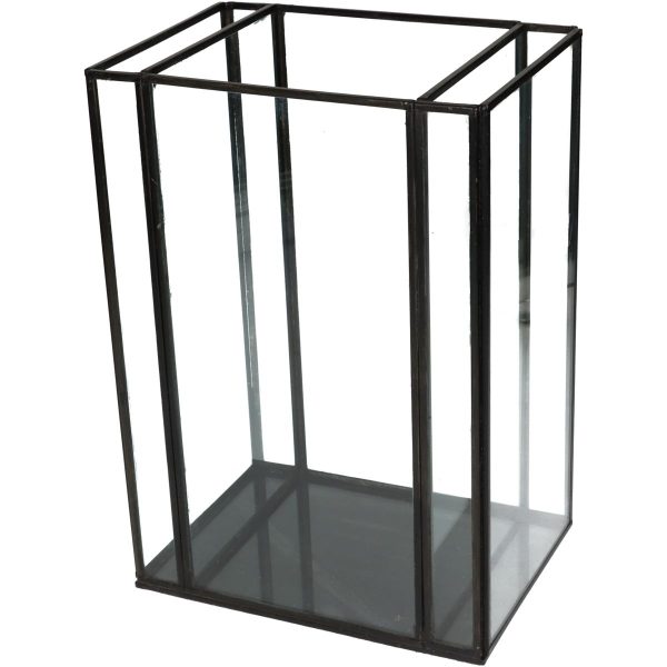 Κηροπήγιο Μαύρο Μέταλλο 18x13x26cm
