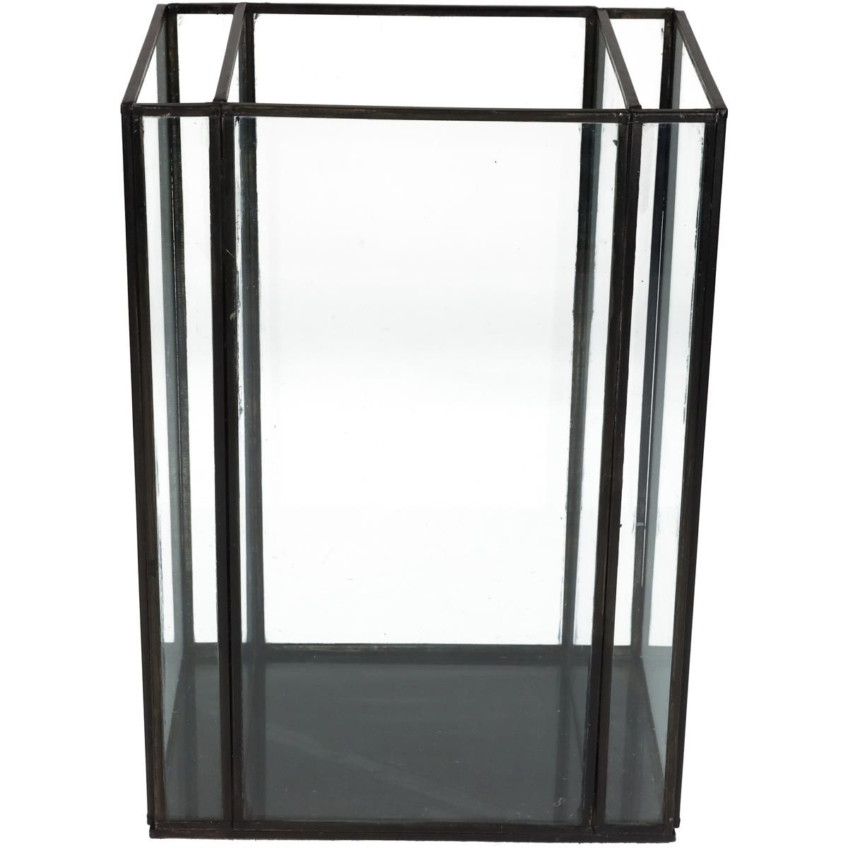 Κηροπήγιο Μαύρο Μέταλλο 18x13x26cm