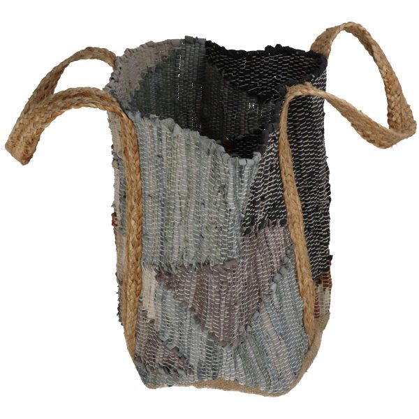 Τσάντα Γκρι Δέρμα 40x60cm