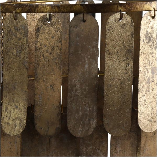 Φωτιστικό Κρεμαστό Καφέ Μέταλλο 54.5x54.5x40cm