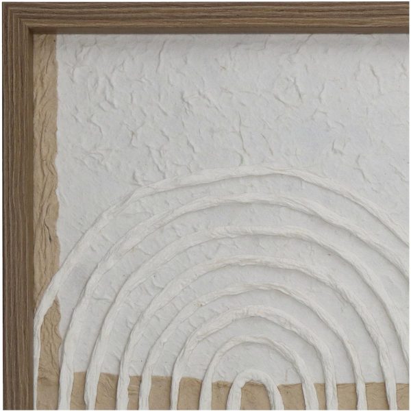 Διακοσμητικό Τοίχου Καφέ Χαρτί 40x3x50cm