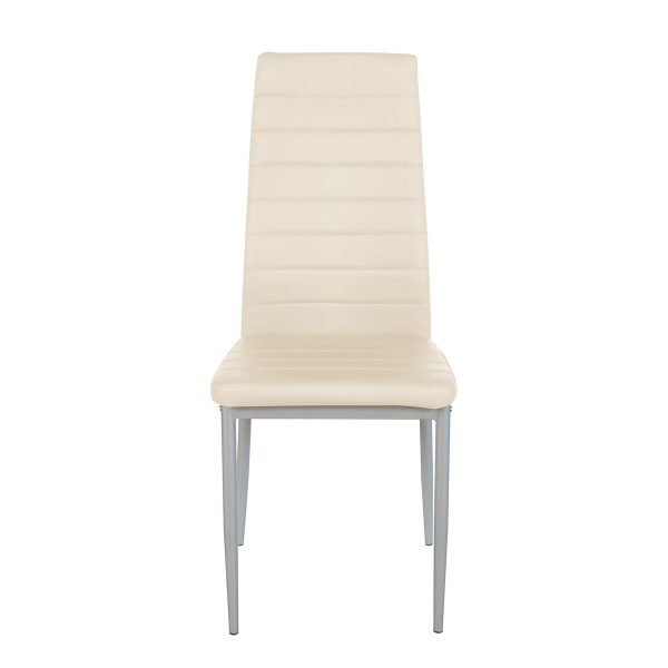 Καρέκλα ROSE Μπεζ PVC 53x39x96cm