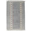Χαλί Μαύρο Βαμβακερό 120x180cm