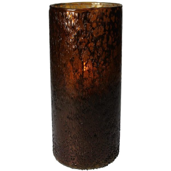 Κηροπήγιο Amber Γυαλί 12x12x20cm