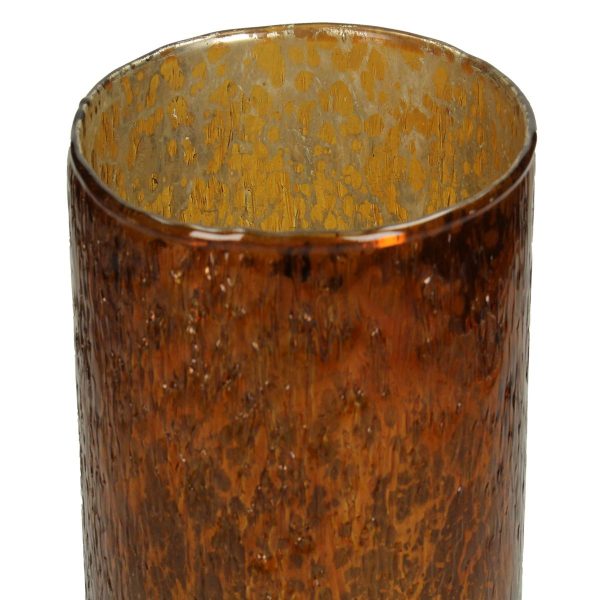 Κηροπήγιο Amber Γυαλί 12x12x20cm