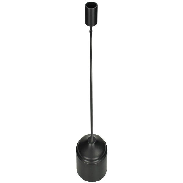 Κηροπήγιο Μαύρο Μέταλλο 13x8.5x36cm
