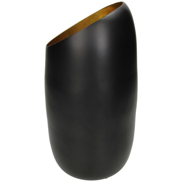 Κηροπήγιο Μαύρο Αλουμίνιο 13.5x13.5x20cm