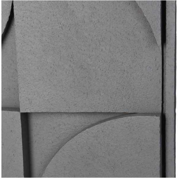Διακοσμητικό Τοίχου Γκρι Polyresin 29.5x3.5x39.5cm