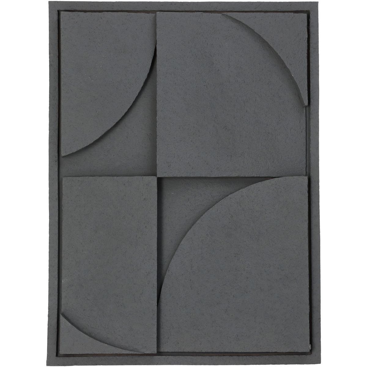 Διακοσμητικό Τοίχου Γκρι Polyresin 29.5x3.5x39.5cm