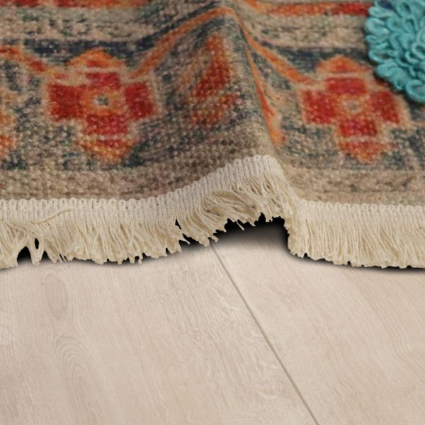 Χαλί Vintage Πολύχρωμο Βαμβακερό 80x150cm