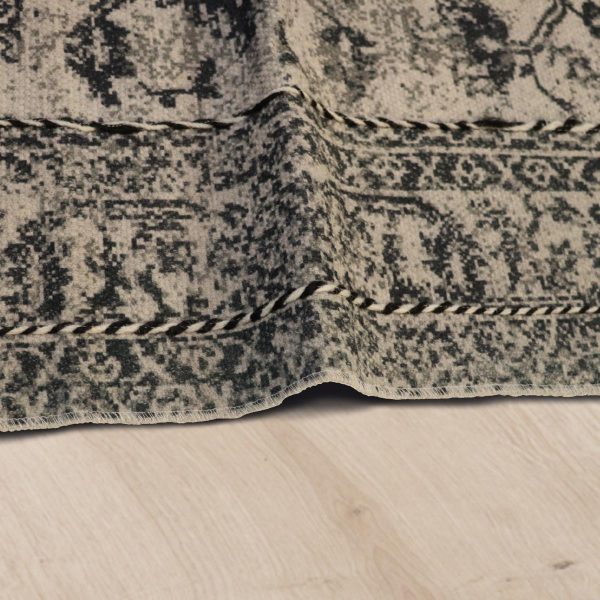 Χαλί Vintage Γκρι Βαμβακερό 120x180cm
