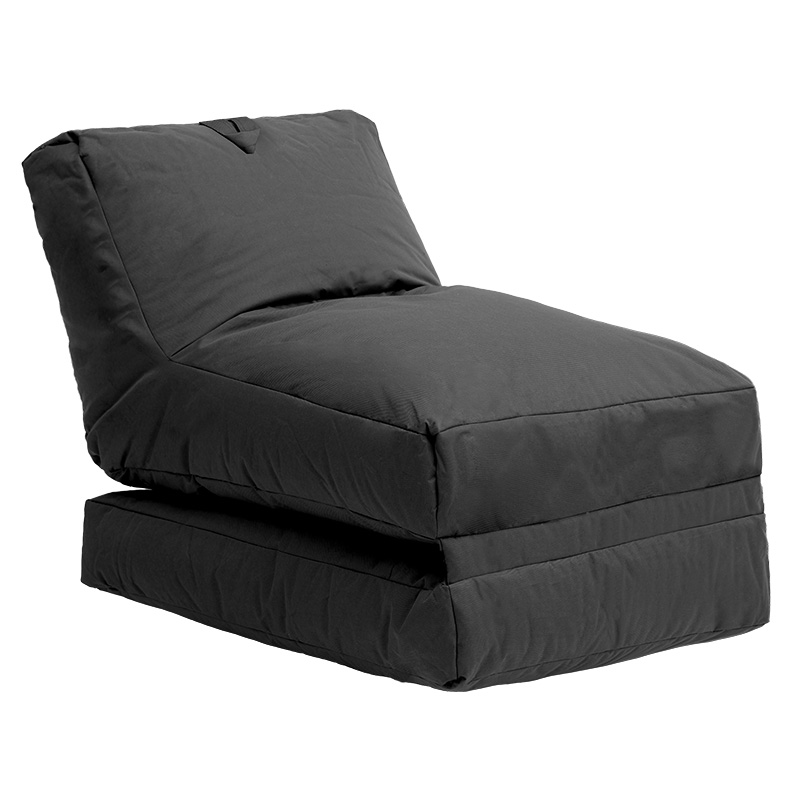 Πολυθρόνα πουφ-κρεβάτι Dreamy pakoworld αδιάβροχο μαύρο