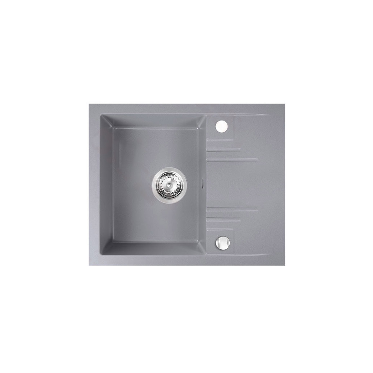 Νεροχύτης κουζίνας γκρι DRGM48/58GA FERRO 58x48cm
