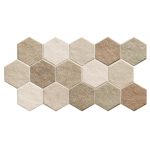 Πλακάκι HEX Stonehenge Earth KARAG 26,5x51cm (m2)