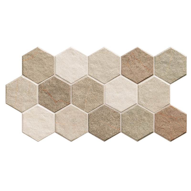 Πλακάκι HEX Stonehenge Earth KARAG 26,5x51cm (m2)