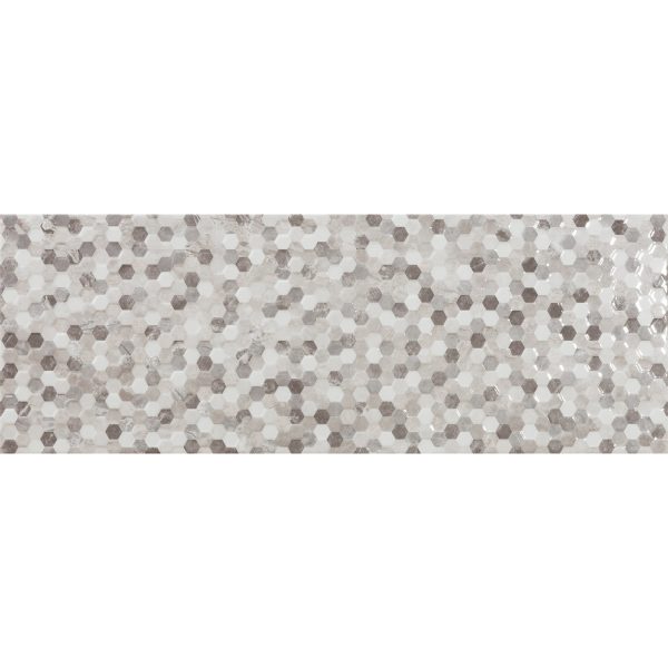 Πλακάκι LOUVRE Décor Gris Mosaico Rlv KARAG 25x70cm (m2)