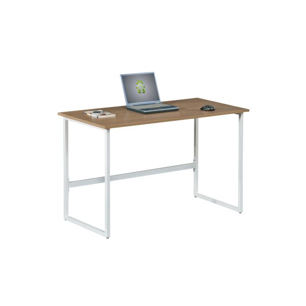 Γραφείο εργασίας σε χρώμα λευκό-καφέ 120x60x76