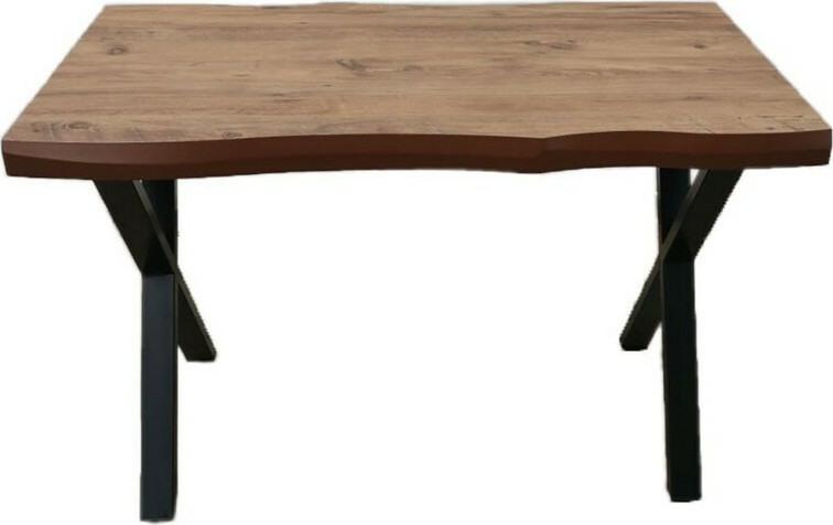 Τραπέζι "TEXAS" από mdf/μέταλλο σε χρώμα ακακίας 160x90x75