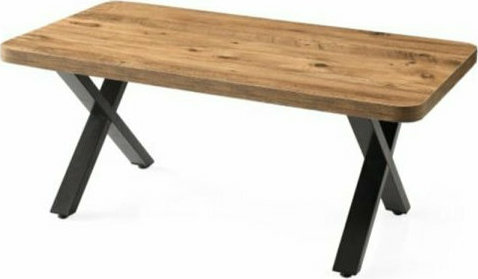 Τραπέζι "TOLEDO" από mdf σε χρώμα ακακίας 120x70x75