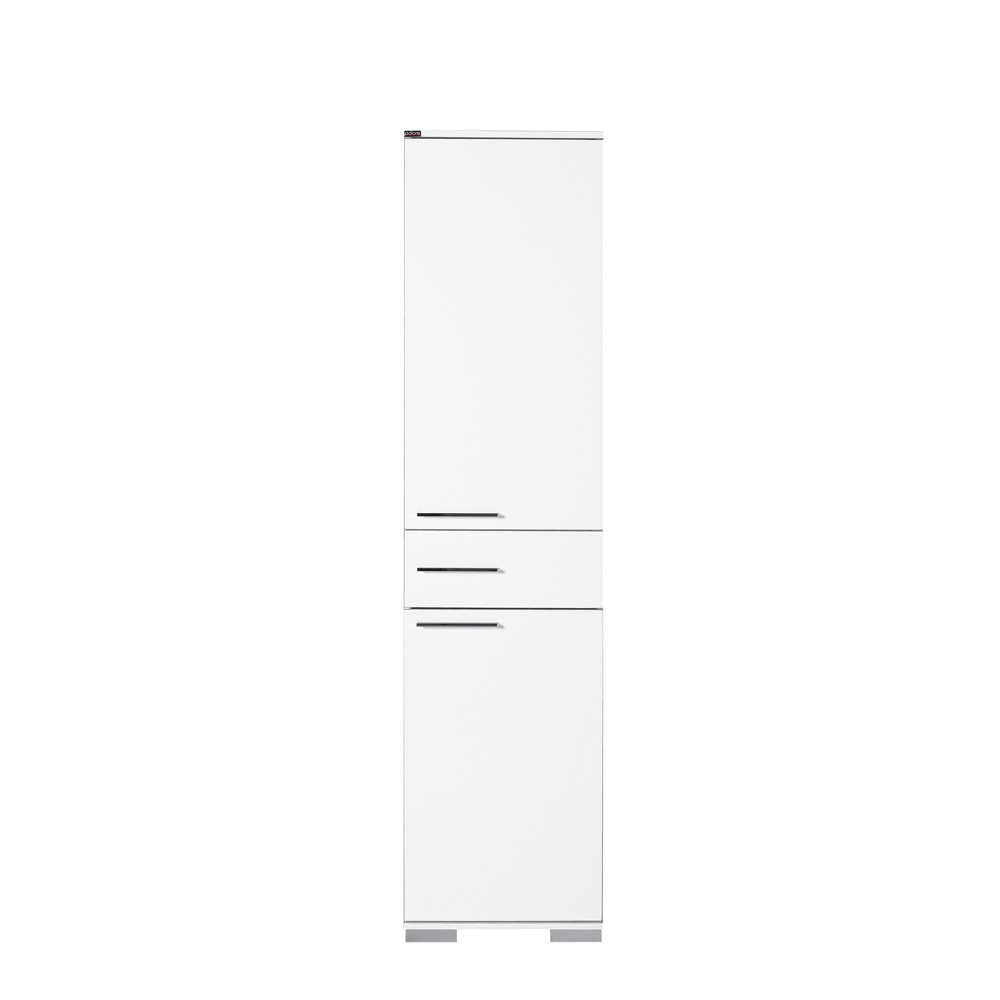Ντουλάπι με ράφια σε χρώμα λευκό hight gloss 45x40x187