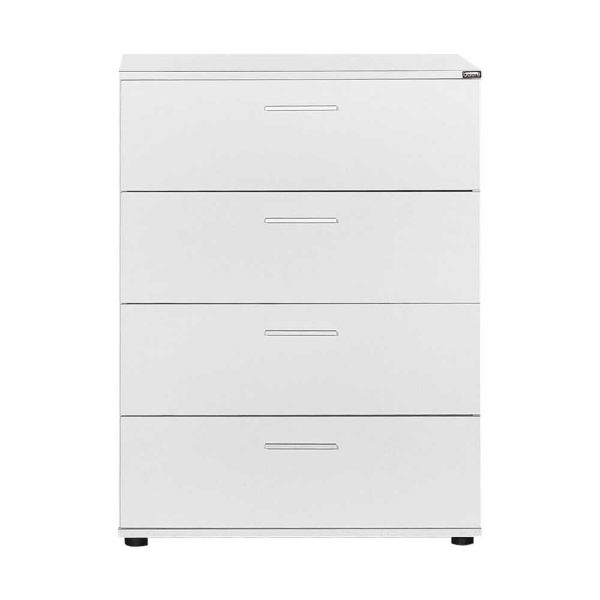 Συρταριέρα με 4 συρτάρια σε χρώμα λευκό 73x44x96